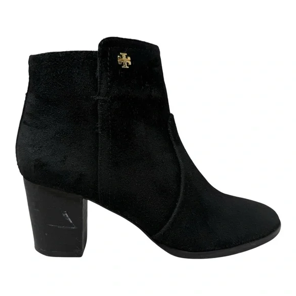 Tory Burch Sabe Suede Ankle Bootie Women’s Size 6.5 Black - Picture 4 of 10